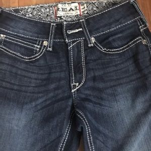Ariat straight leg jean dark blue NICE